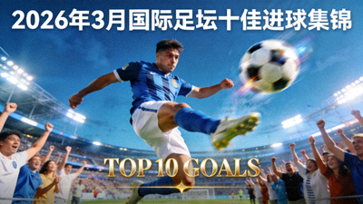2026年3月国际足坛十佳进球集锦视频缩略图